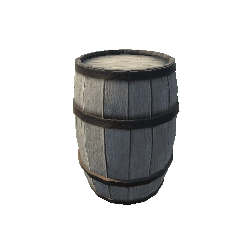 Breakable Barrel Fractured - White